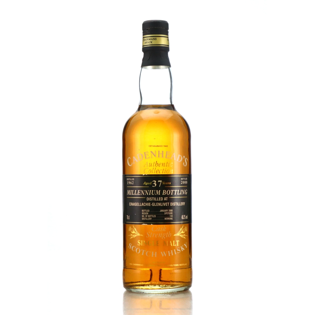 Craigellachie 1962 Cadenhead's 37 Year Old / Millennium Bottling