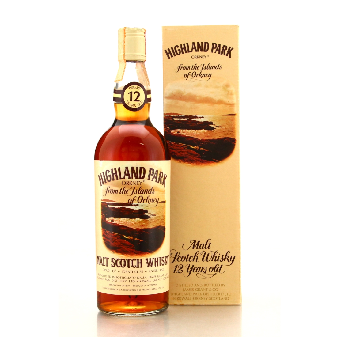 Highland Park 12 Year Old 1970s / Ferraretto Import
