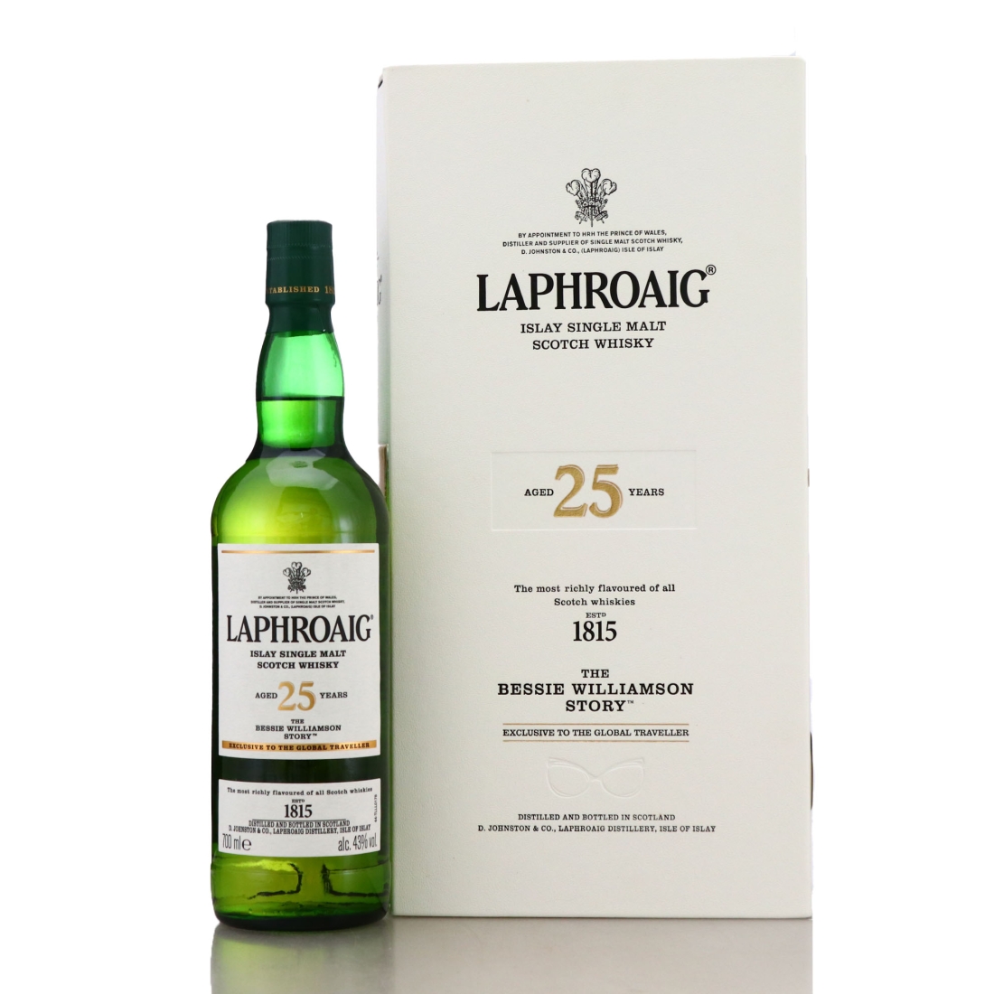 Laphroaig 25 Year Old The Bessie Williamson Story