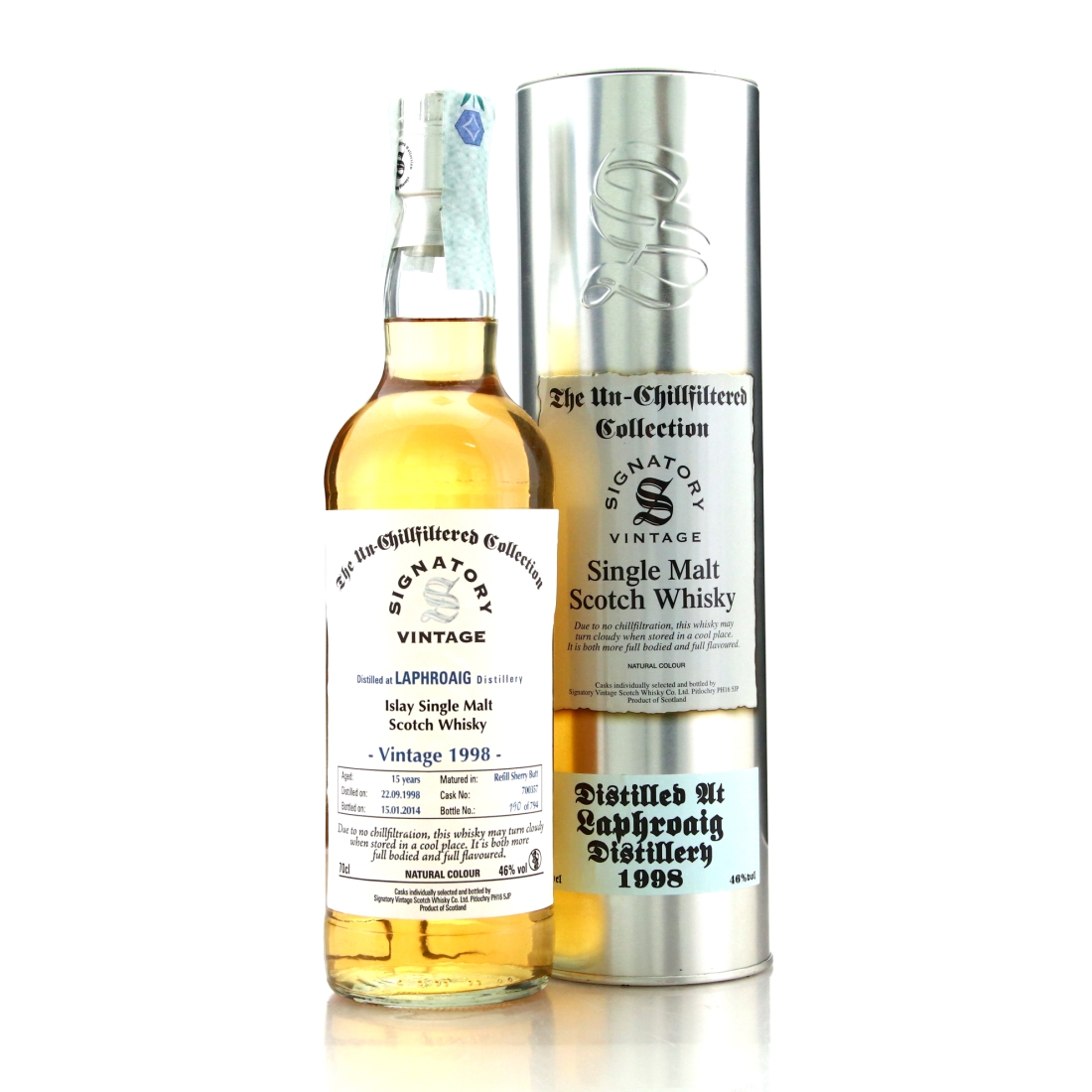 Laphroaig 1998 Signatory Vintage 15 Year Old
