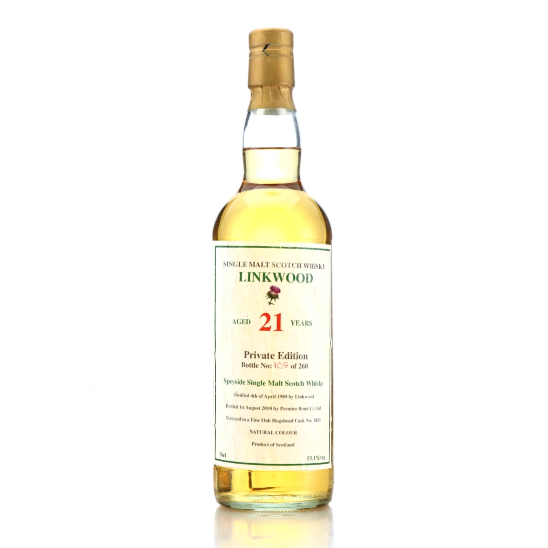 Linkwood 1989 Private Cask 21 Year Old #1829