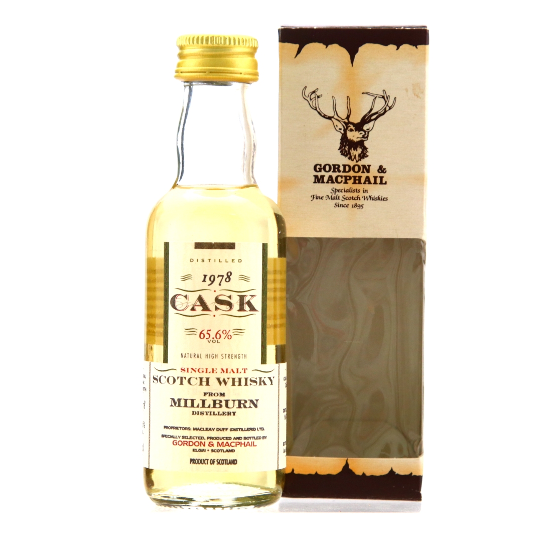 Millburn 1978 Gordon and MacPhail Cask Strength Miniature