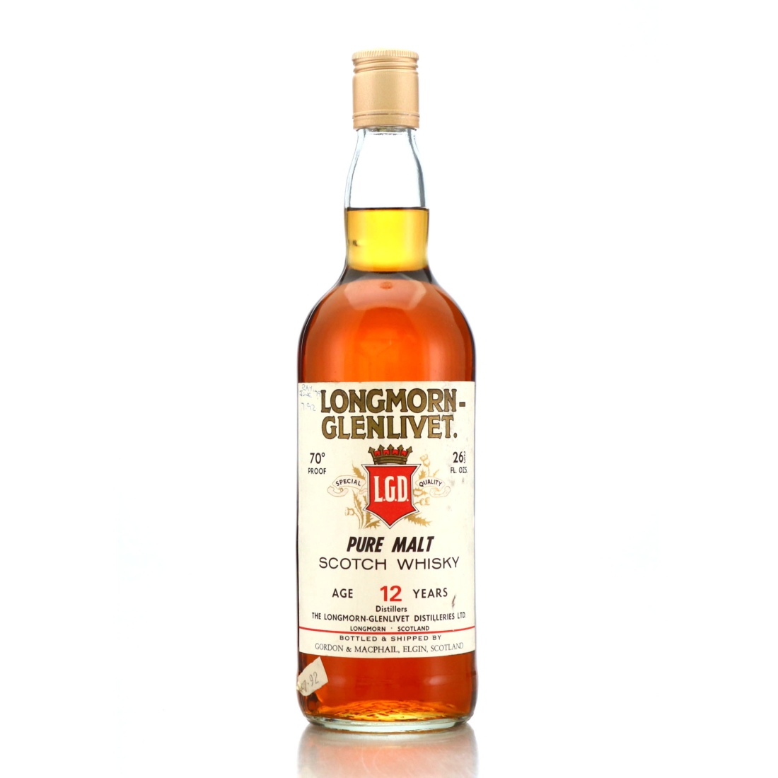 Longmorn 12 Year Old Gordon and MacPhail 1970s