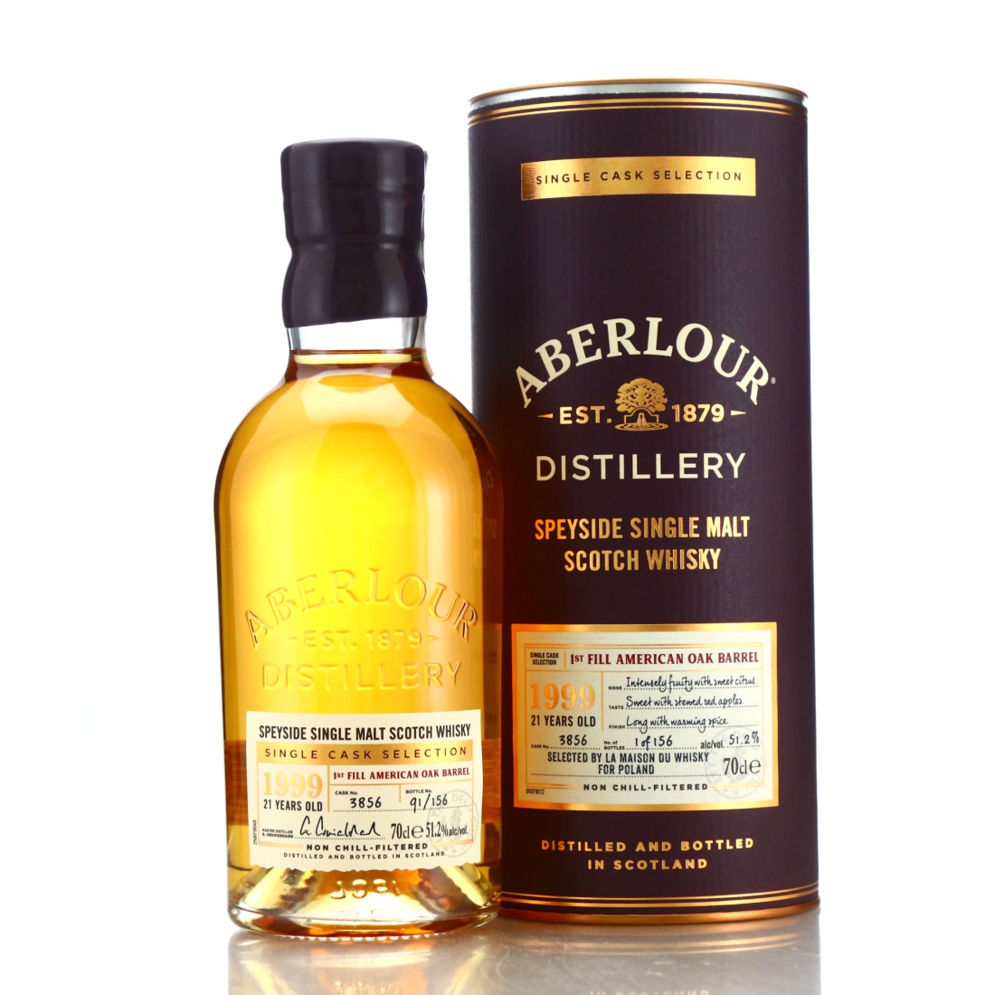 Aberlour 1999 Single Cask 21 Year Old #3856 / LMDW
