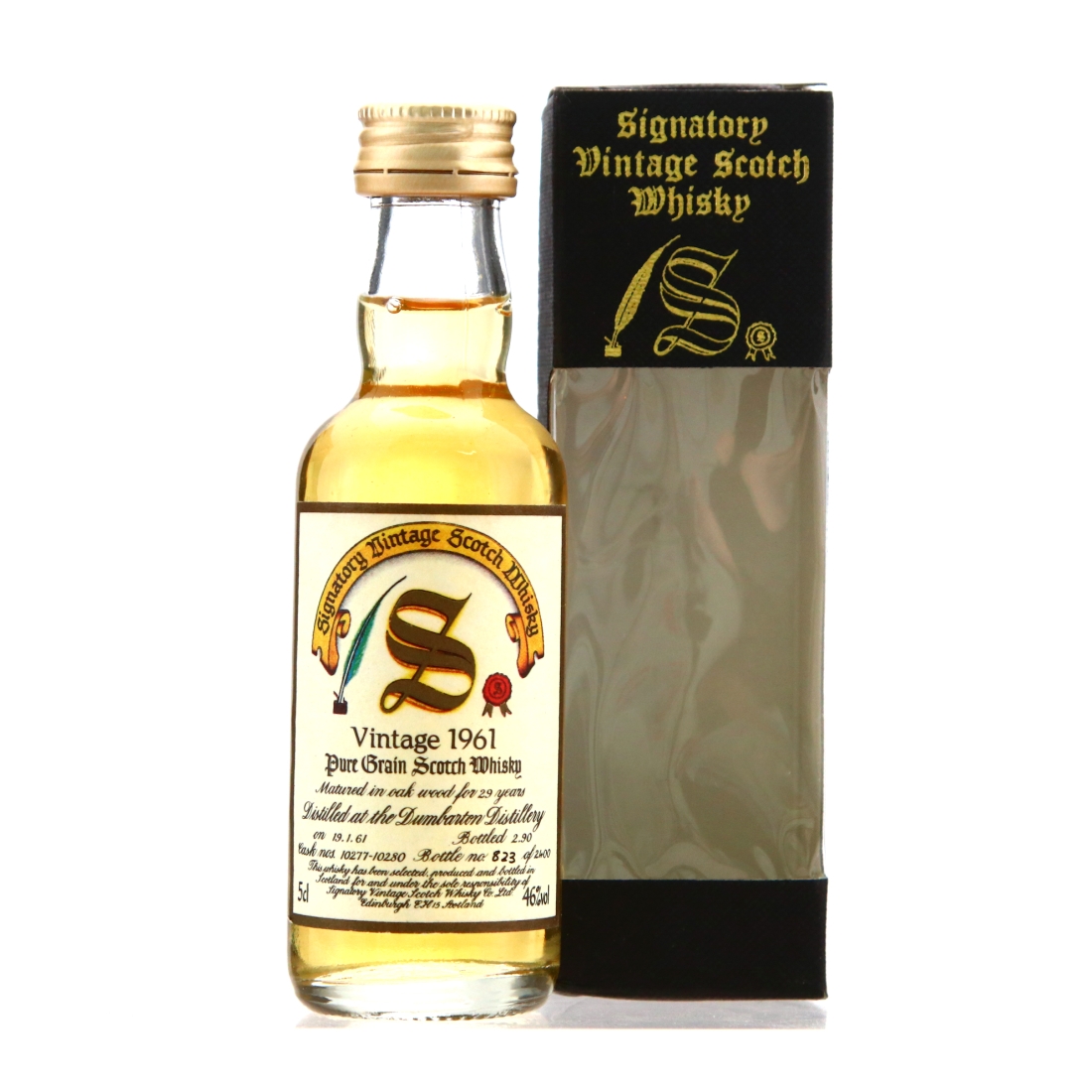 Dumbarton 1961 Signatory Vintage 29 Year Old Miniature