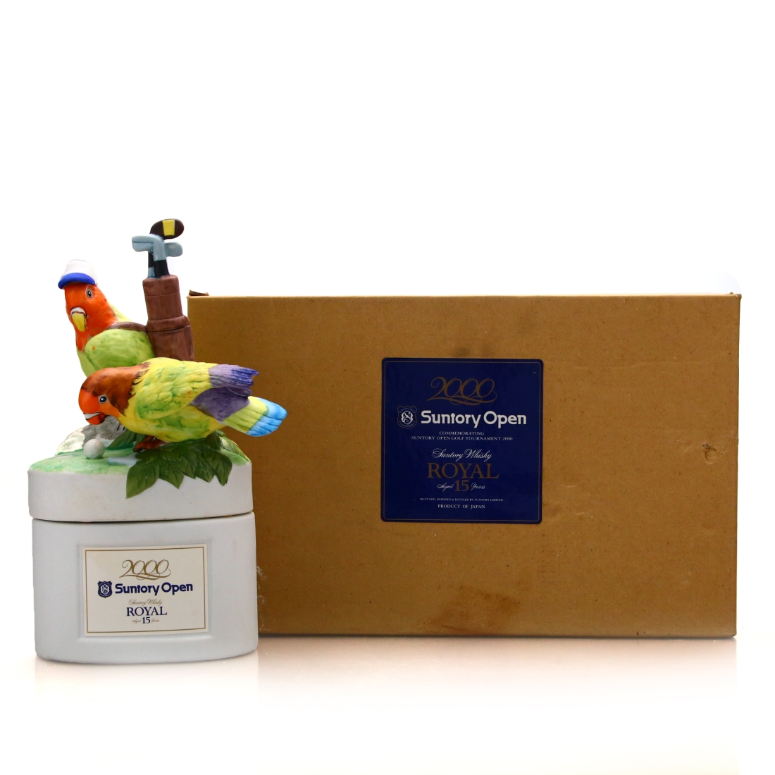 Suntory Royal 15 Year Old Parrot Decanter 50cl / Suntory Open Golf Tournament 2000