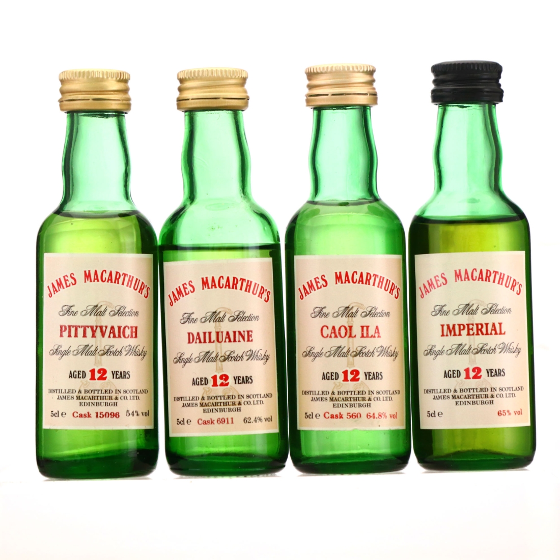 James MacArthur Fine Malt Selection Miniature x 4 / Includes Caol Ila