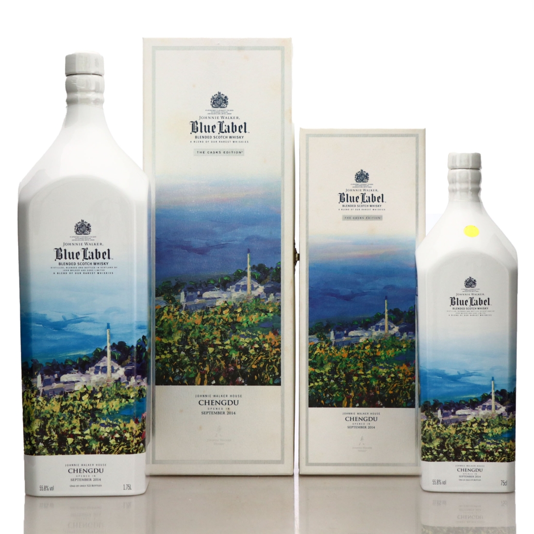 Johnnie Walker Blue Label Johnnie Walker House Chengdu 75cl & 1.75 Litre