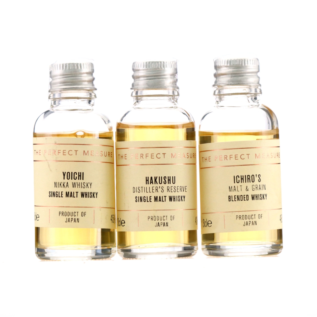 Perfect Measure Rare Japanese Whisky Tasting Set Samples x 3