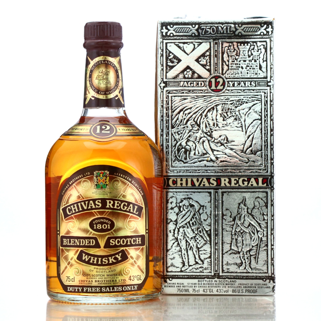 Chivas Regal 12 Year Old 1980s 75cl / Duty Free