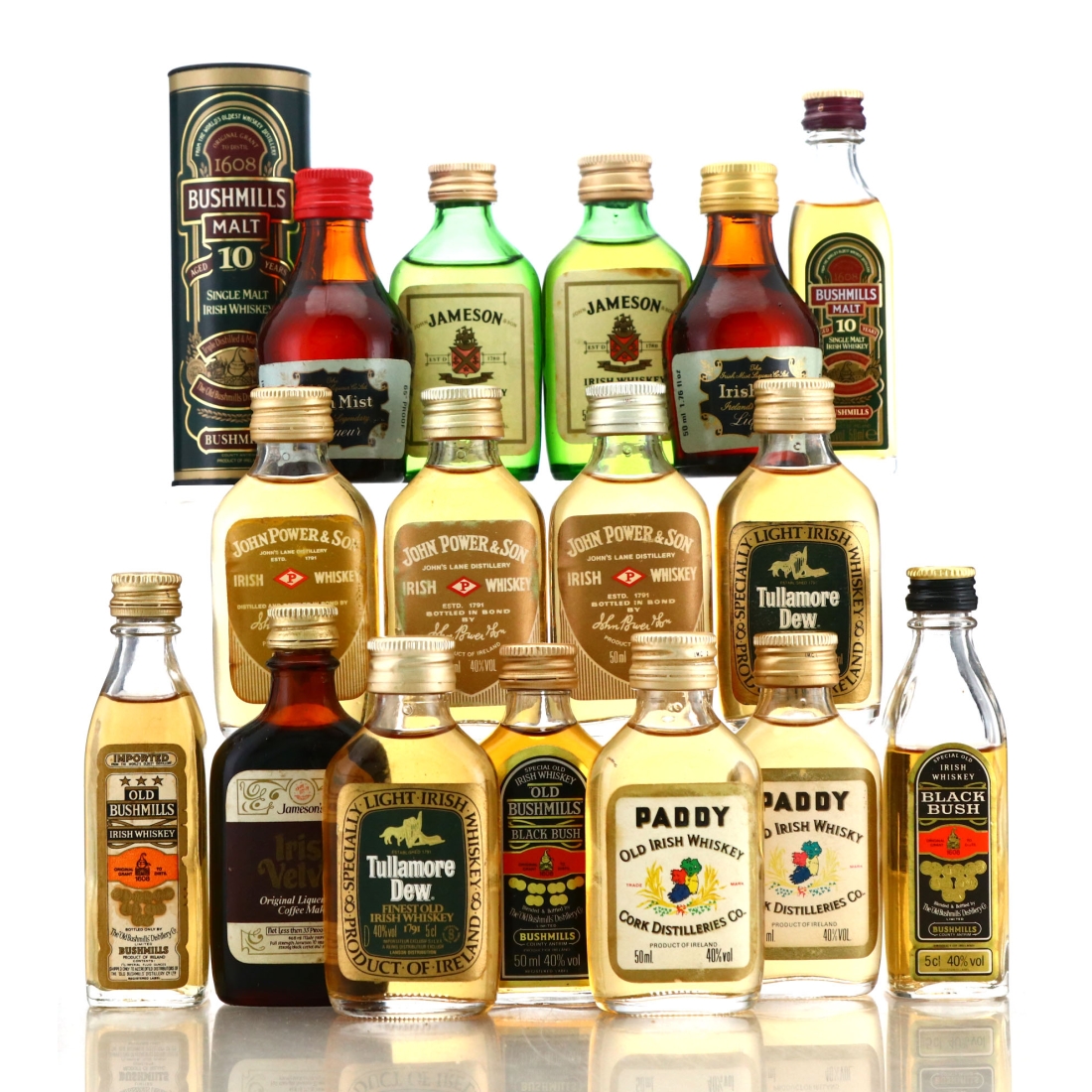 Irish Whiskey Miniature x 16