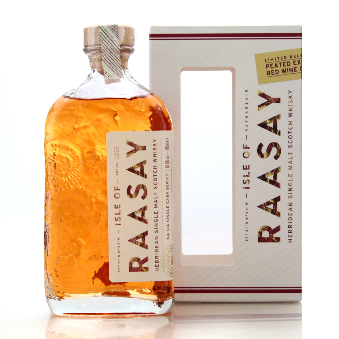 Raasay 2018 Peated Single Bordeaux Red Wine Cask #670
