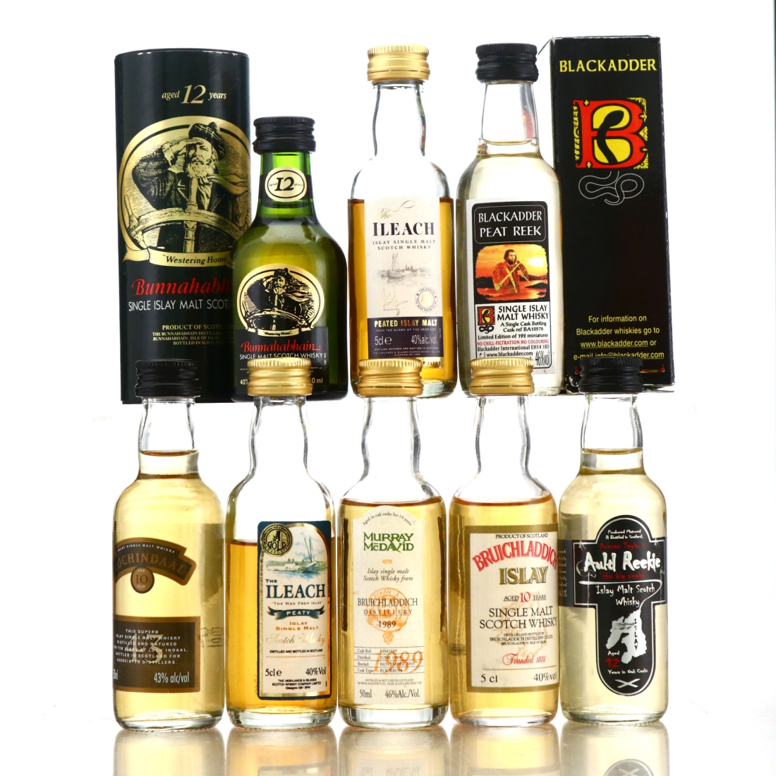 Islay Miniature x 8 / Includes Bruichladdich 1989