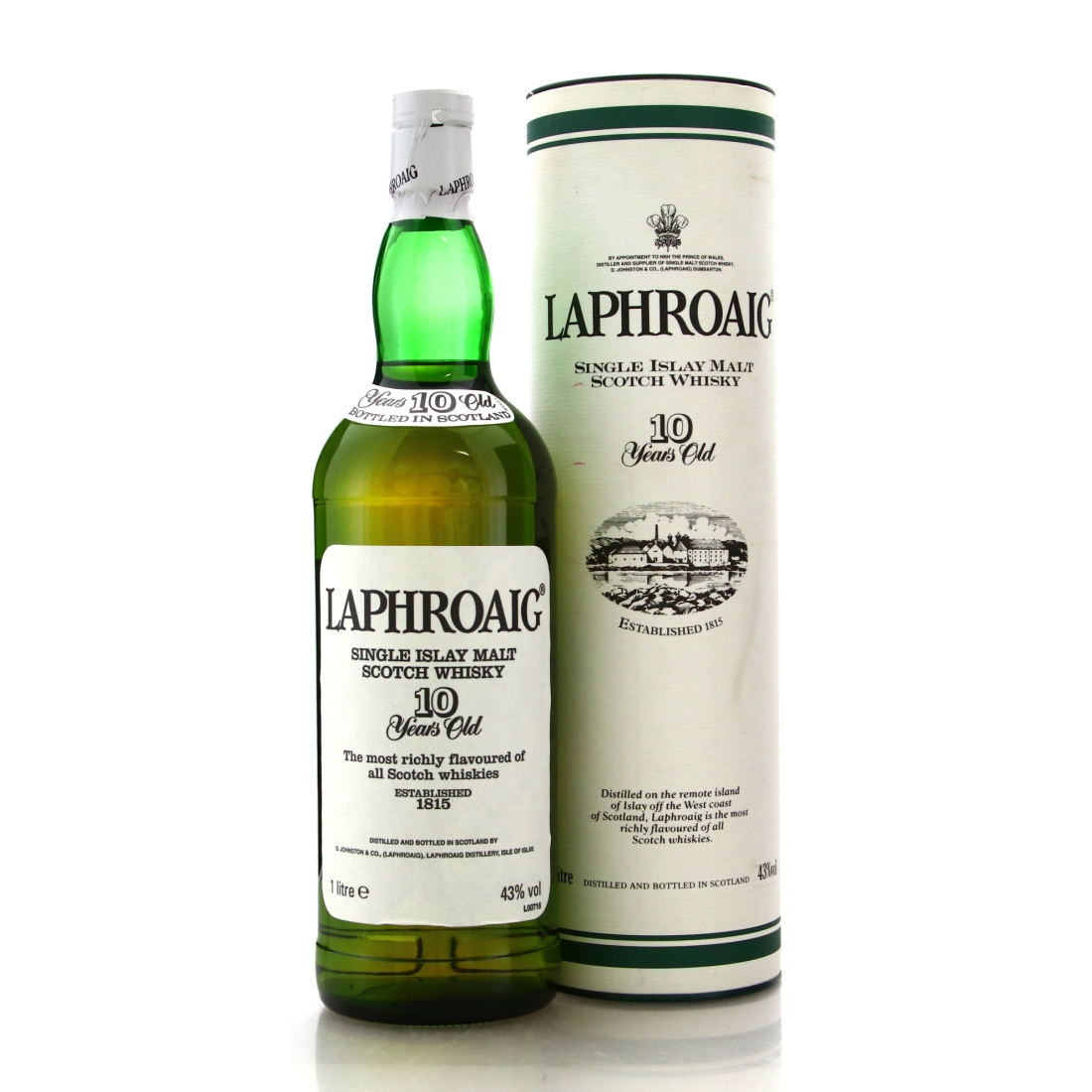 Laphroaig 10 Year Old 1 Litre 1990s