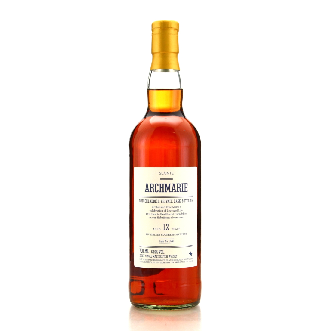 Bruichladdich 12 Year Old Private Rivesaltes Cask #3640 / Archmarie