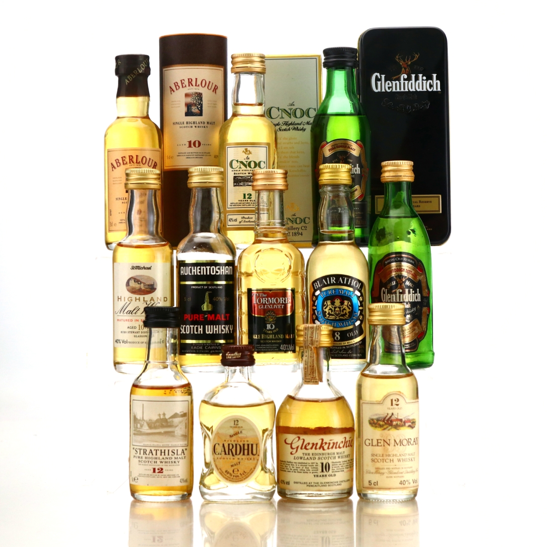 Single Malt Miniatures 1990s x 12