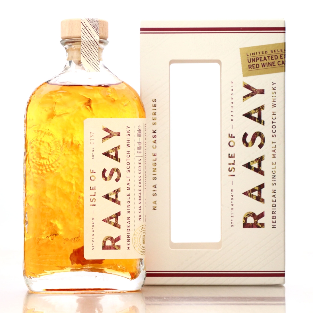 Raasay 2018 Unpeated Single Bordeaux Red Wine Cask #18/247