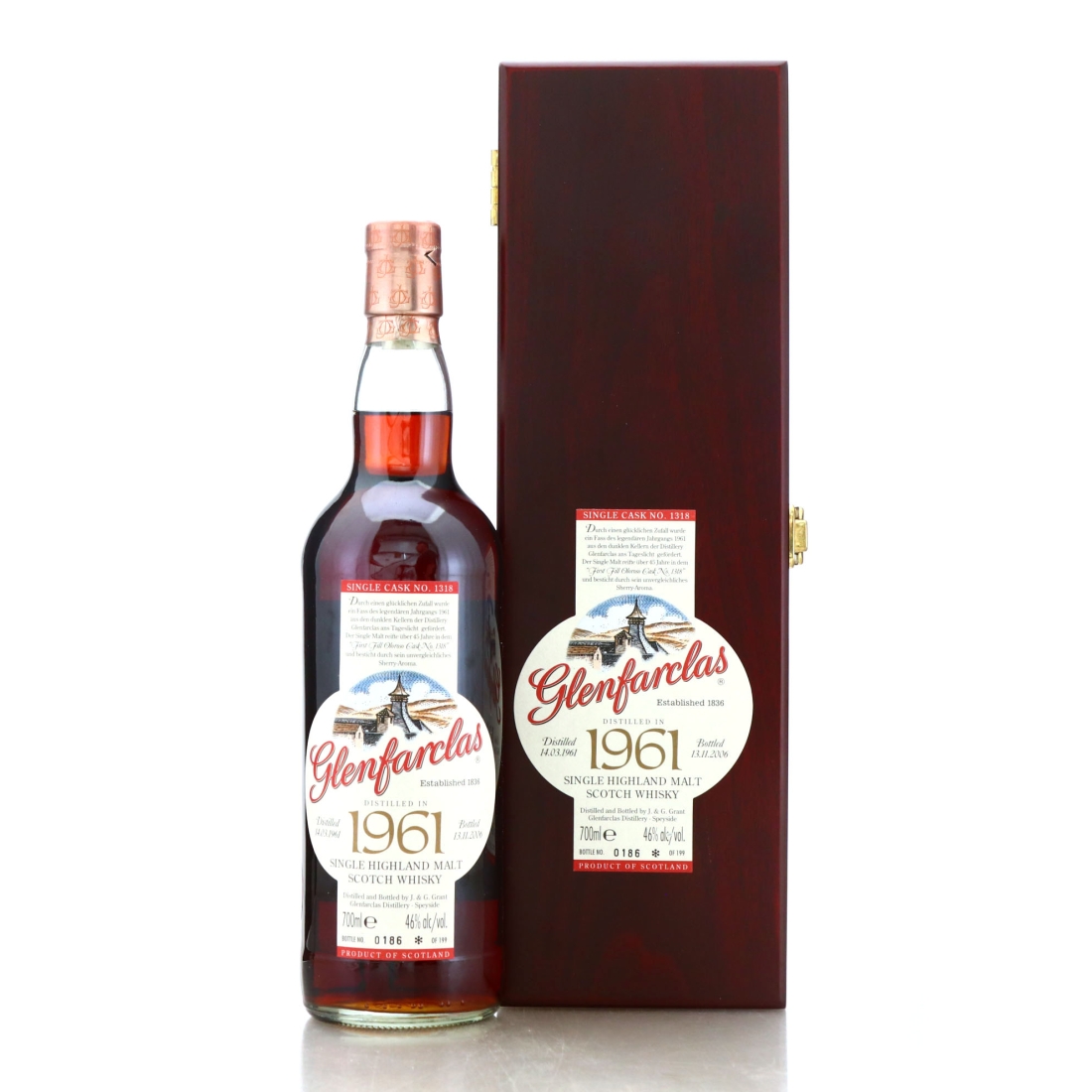 Glenfarclas 1961 Single Oloroso Cask #1318 / Hanseatische Import