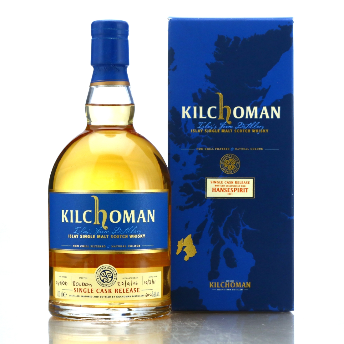 Kilchoman 2006 Single Bourbon Cask #249 / Hansespirit