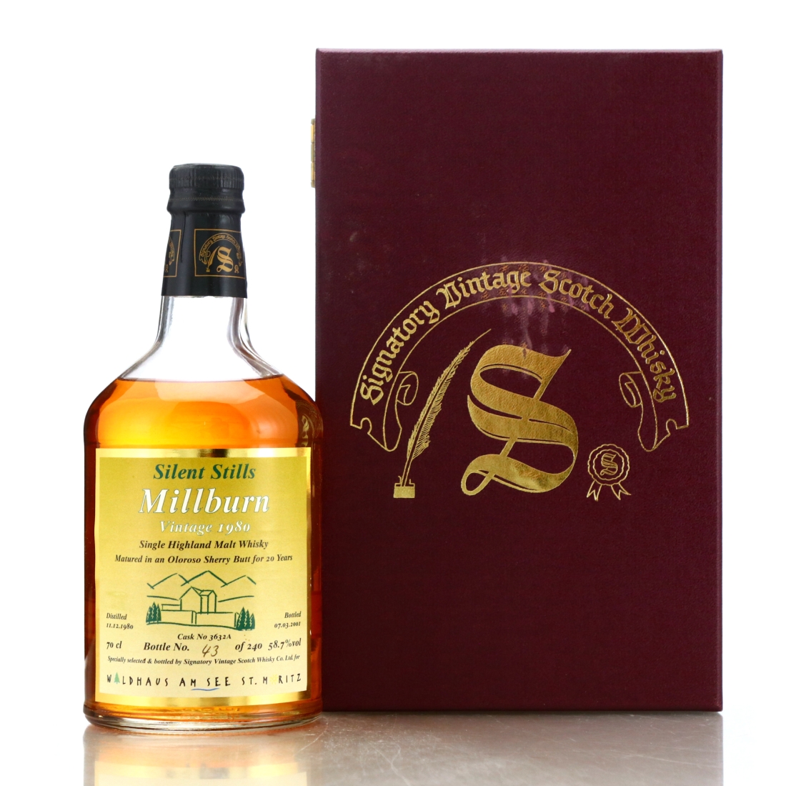 Millburn 1980 Signatory Vintage 20 Year Old Silent Stills / Waldhaus Am See