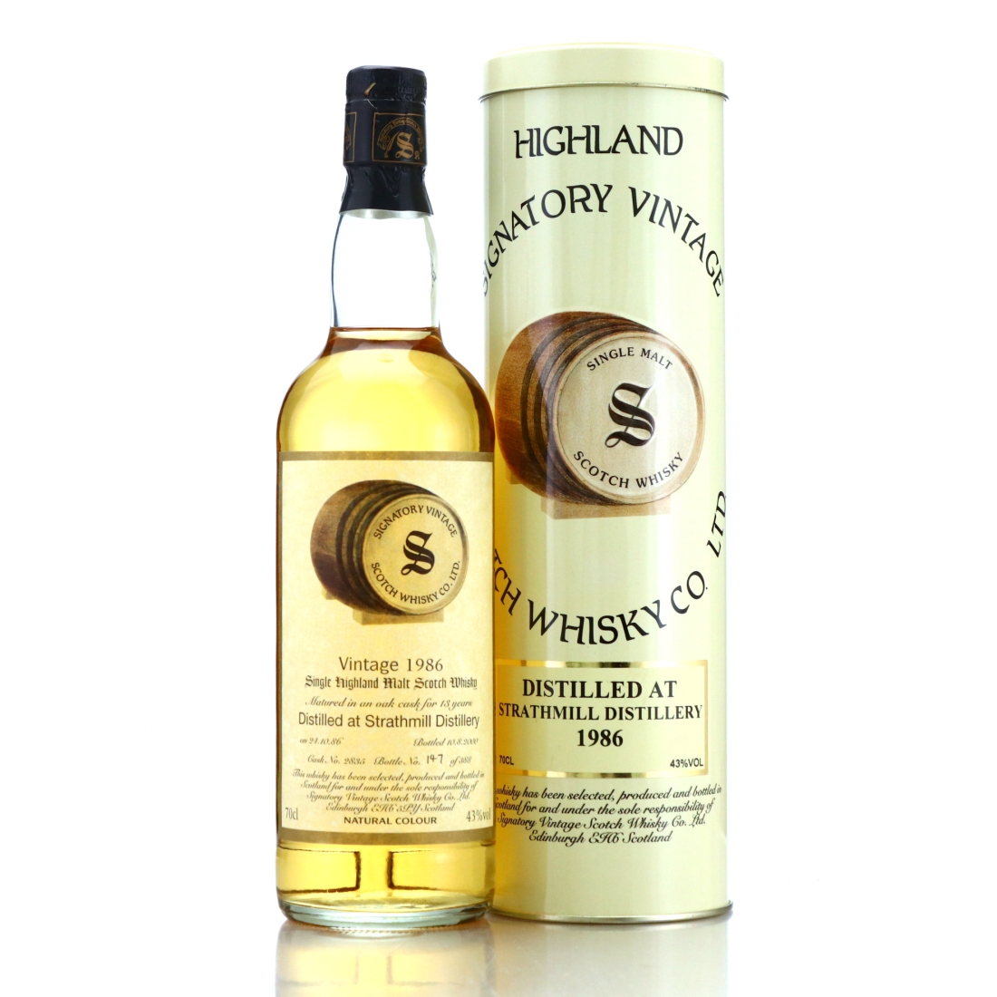 Strathmill 1986 Signatory Vintage 13 Year Old