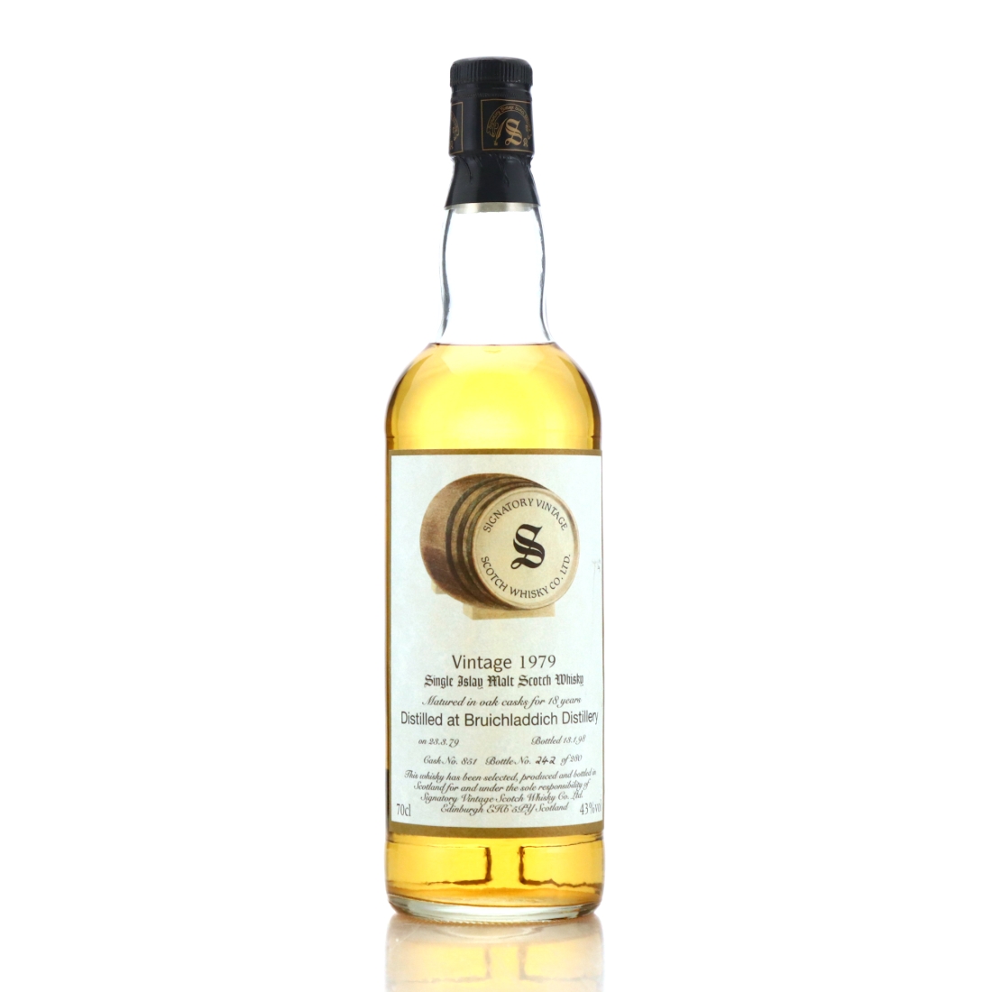 Bruichladdich 1979 Signatory Vintage 18 Year Old
