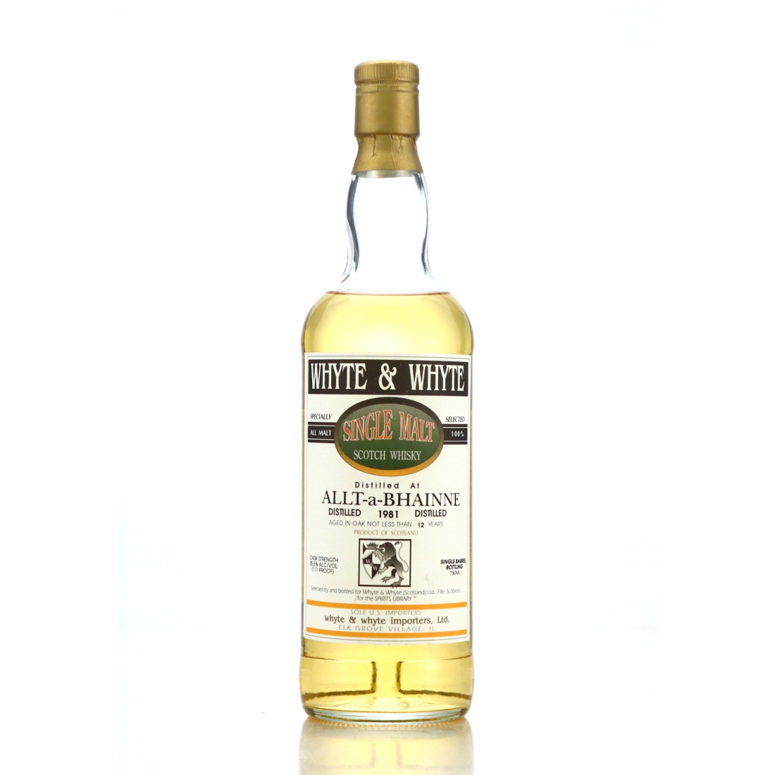 Allt-A-Bhainne 1981 Whyte and Whyte 12 Year Old Cask Strength 75cl / Spirits Library