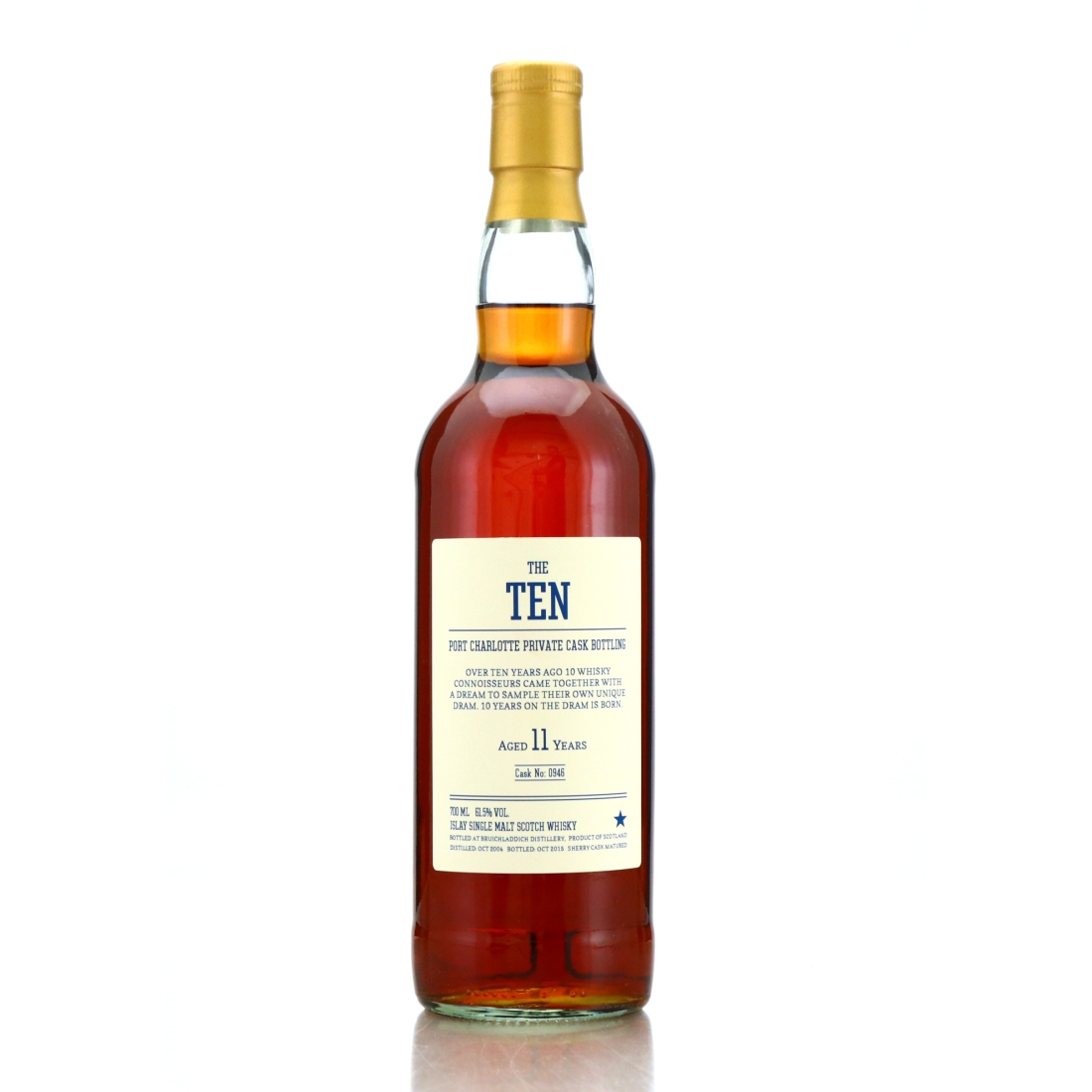 Port Charlotte 2004 Private Cask 11 Year Old #946 / The Ten