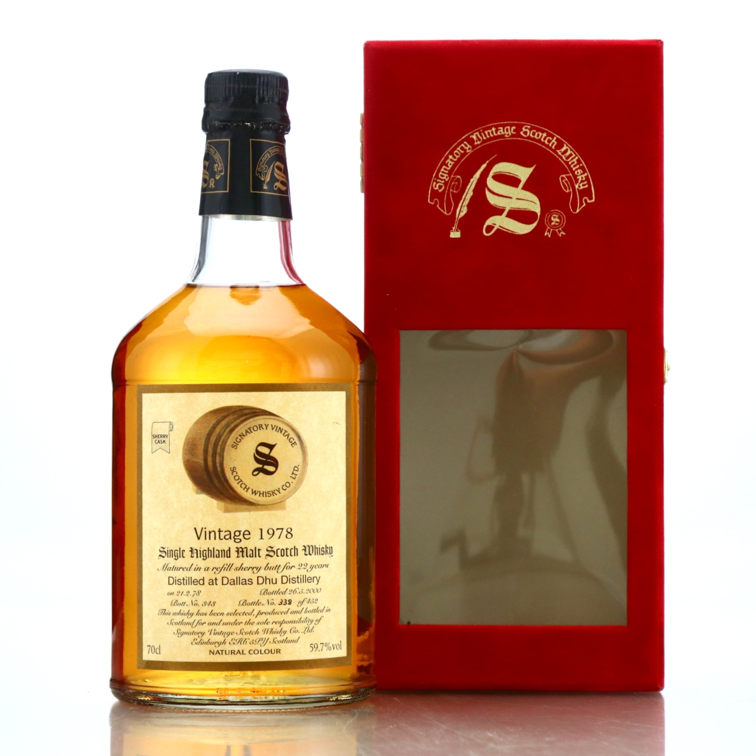 Dallas Dhu 1978 Signatory Vintage 22 Year Old Sherry Cask