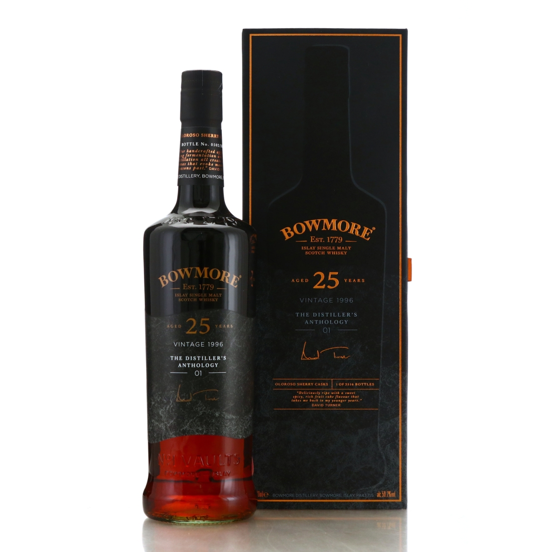 Bowmore 1996 Oloroso Casks 25 Year Old / The Distiller's Anthology 01