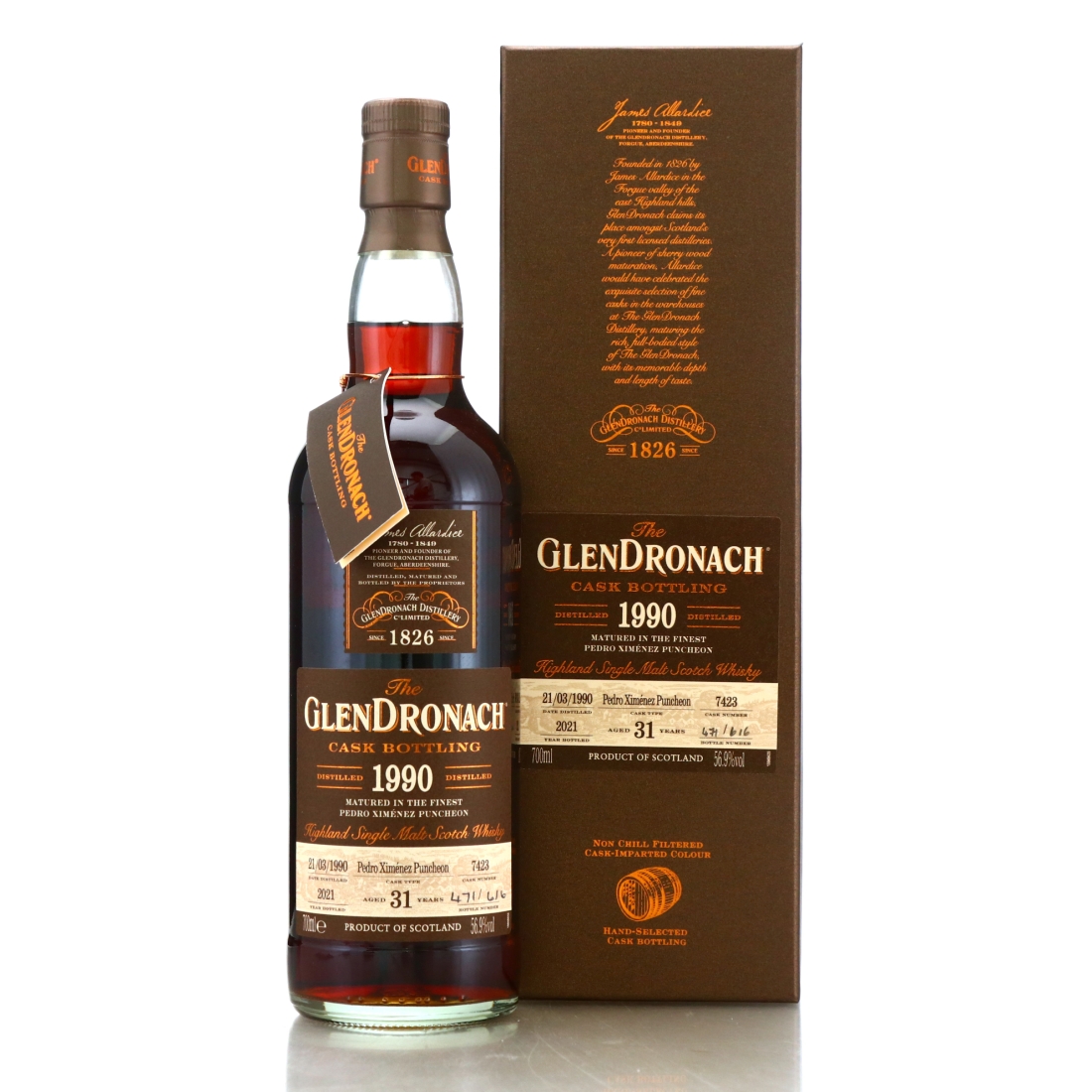 Glendronach 1990 Single PX Cask 31 Year Old #7423 / Batch 19
