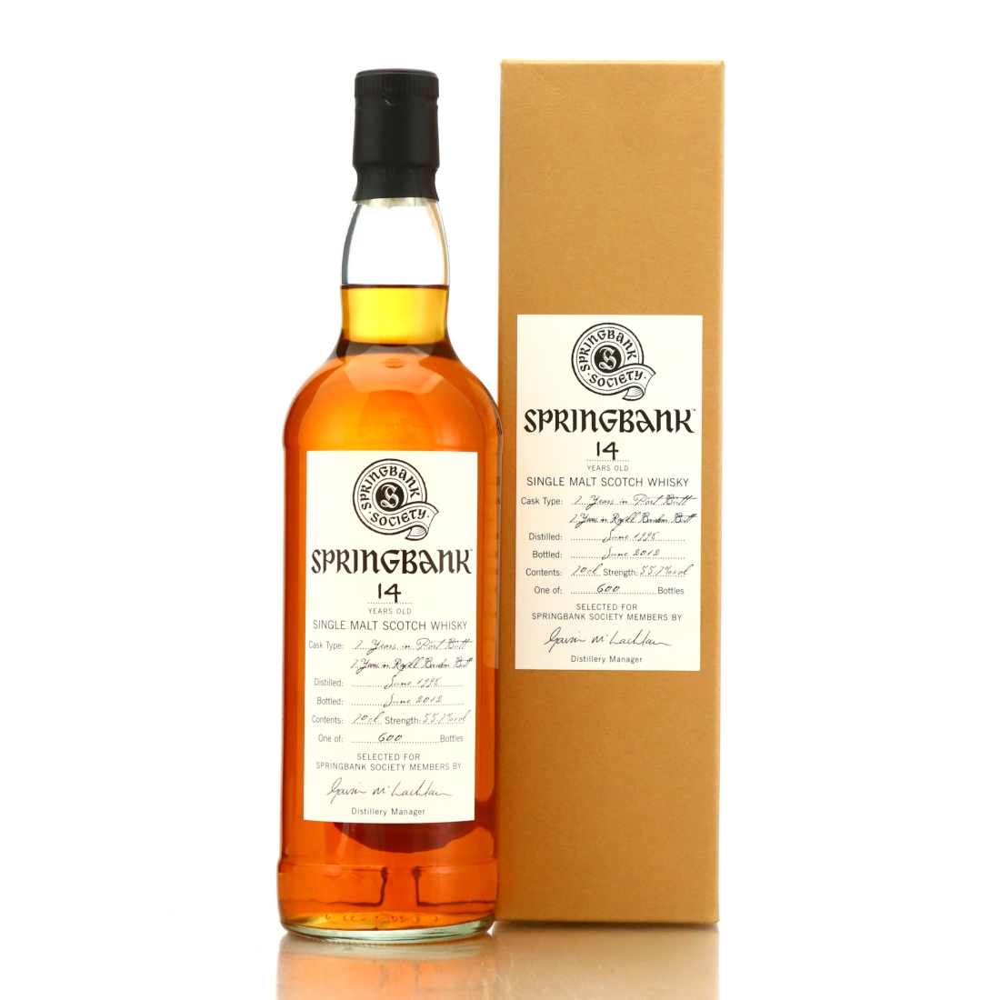 Springbank 1998 Springbank Society 14 Year Old / Bourbon & Port Butts