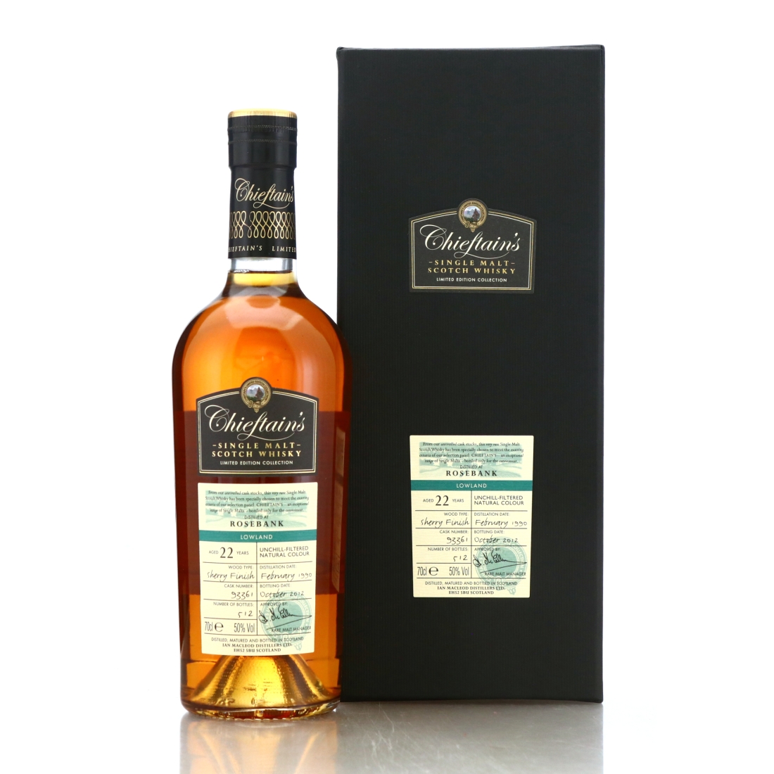 Rosebank 1990 Chieftain's 22 Year Old