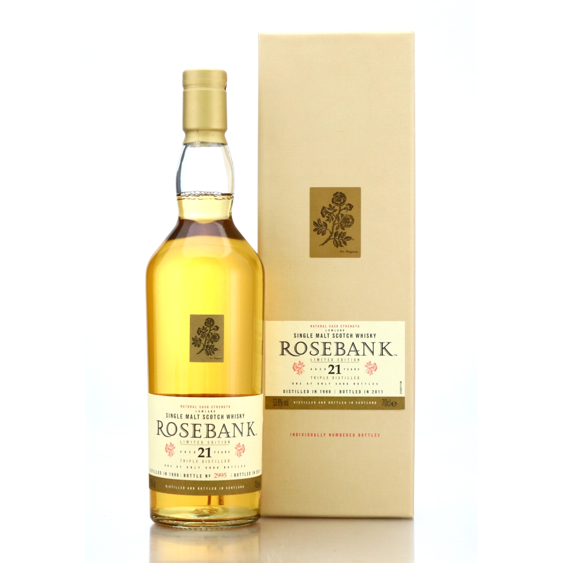 Rosebank 1990 Cask Strength 21 Year Old 