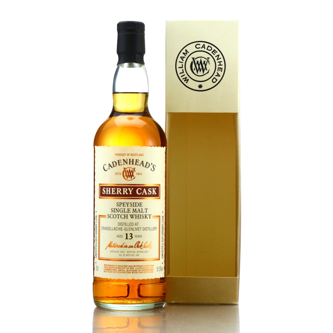 Craigellachie 2007 Cadenhead's 13 Year Old Sherry Cask