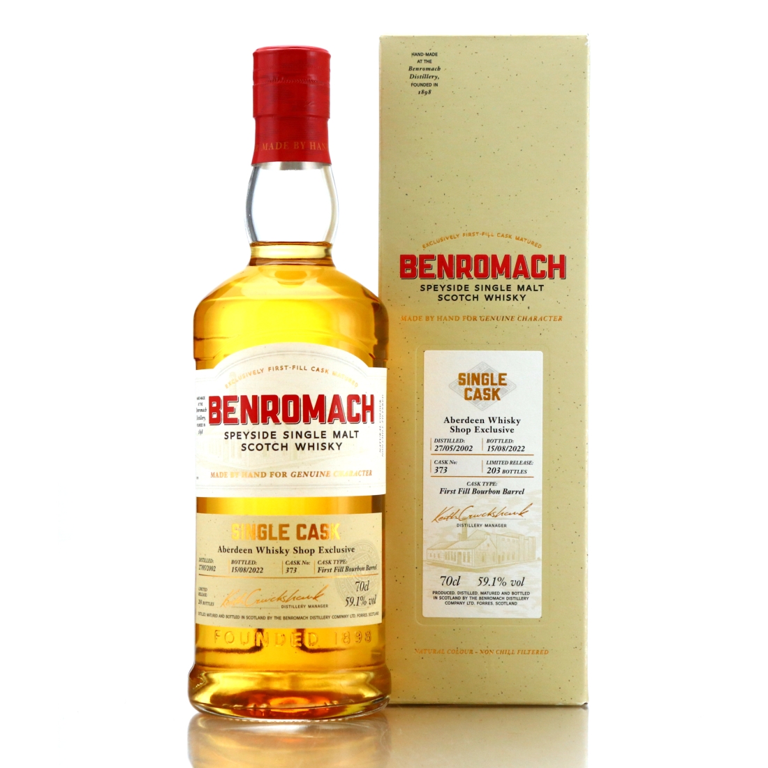 Benromach 2002 Single Bourbon Cask #373 / Aberdeen Whisky Shop