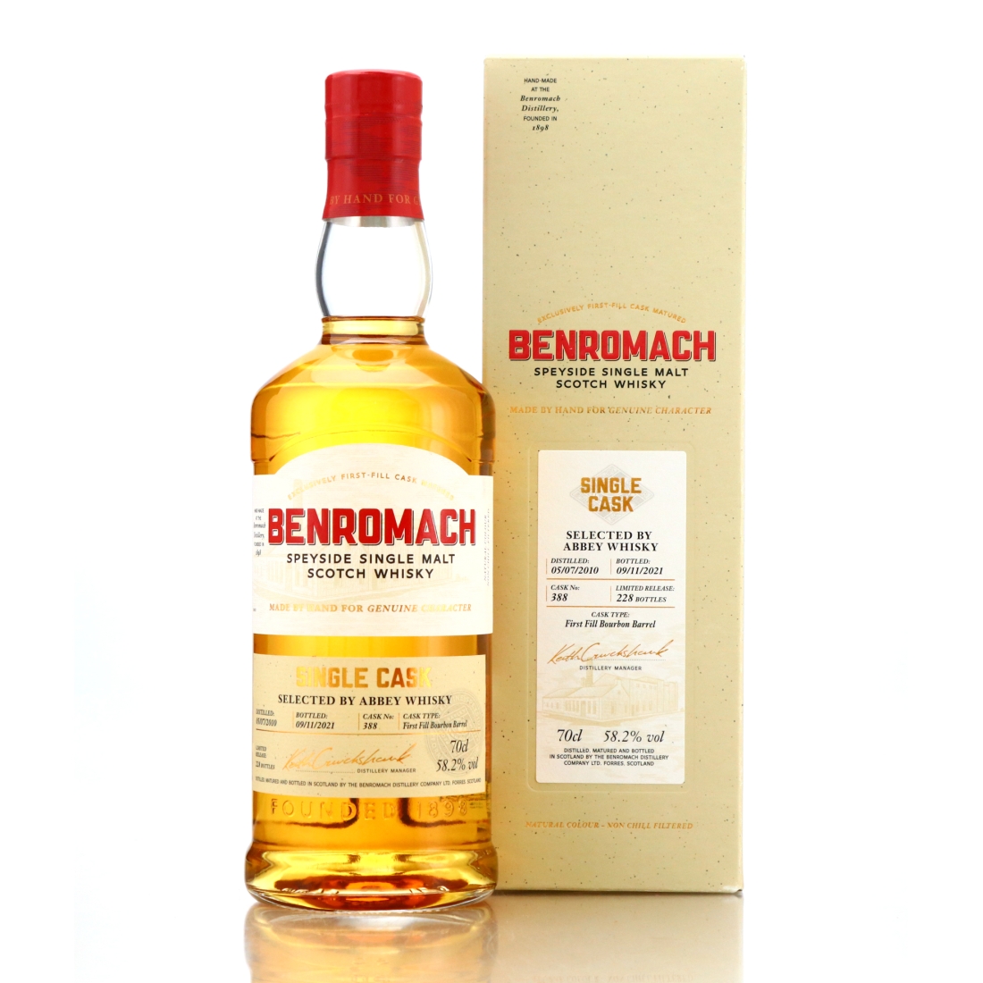 Benromach 2010 Single Bourbon Cask #388 / Abbey Whisky