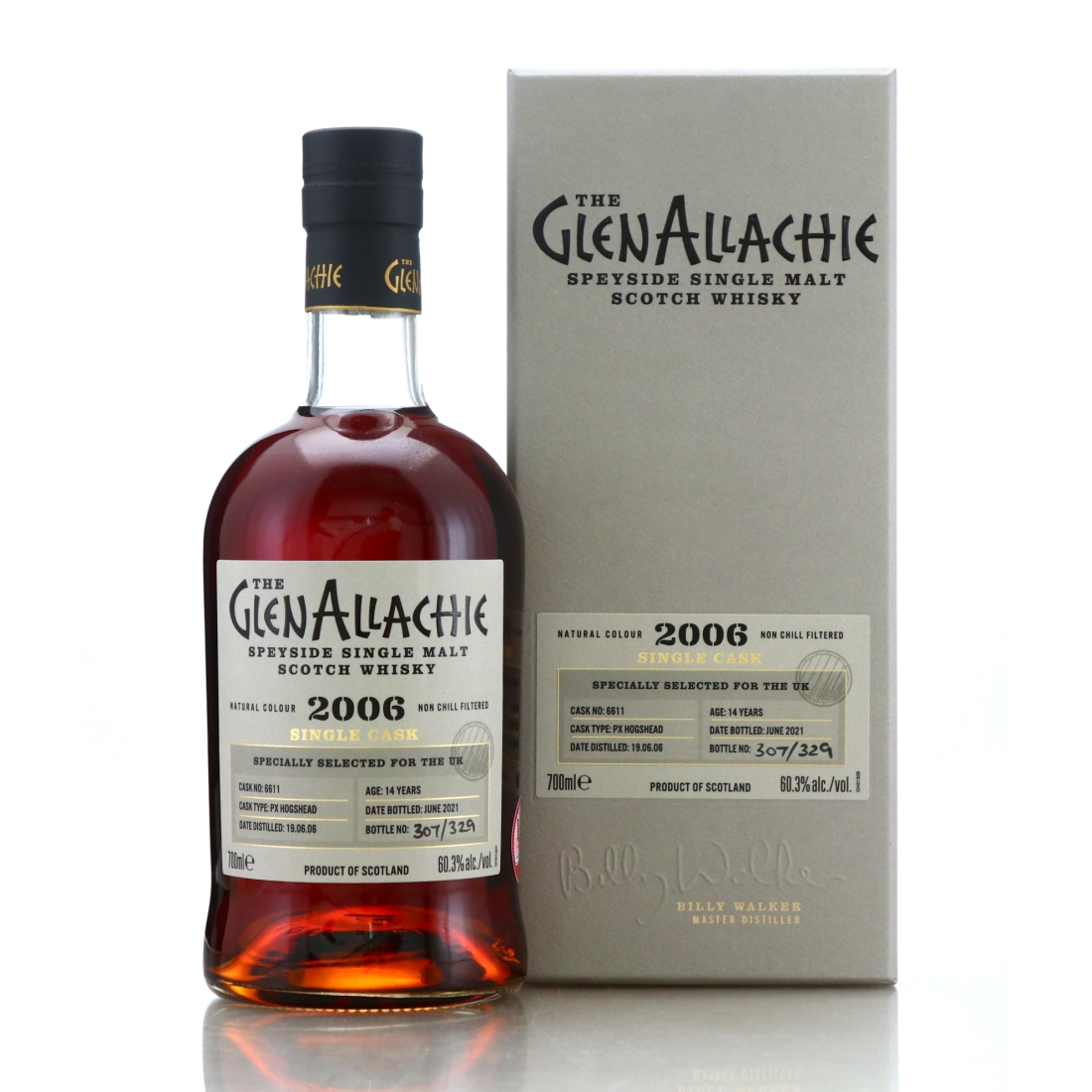 Glenallachie 2006 Single PX Cask 14 Year Old #6611 / UK