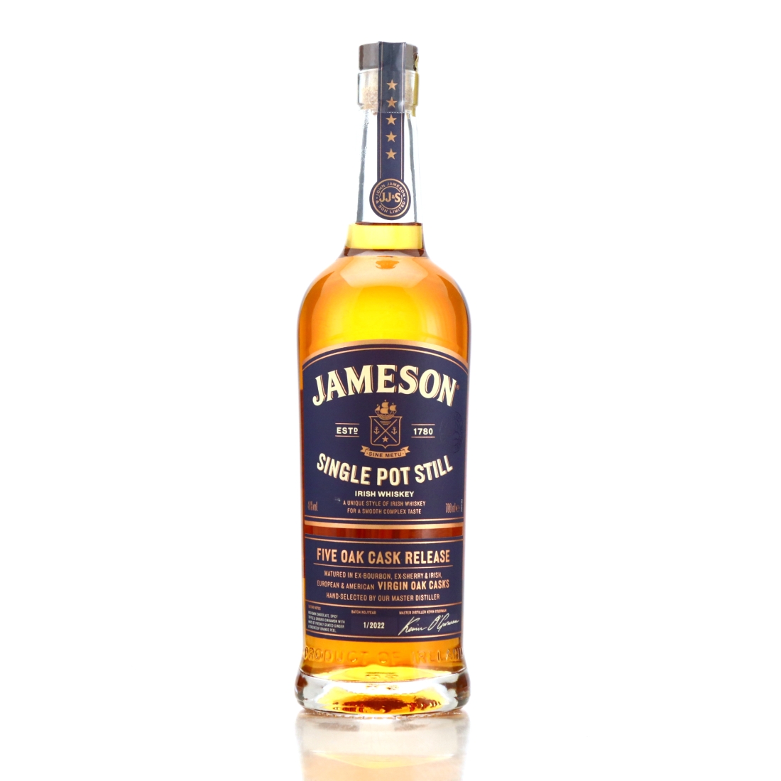 Jameson Single Pot Still Five Oak Cask Batch #1