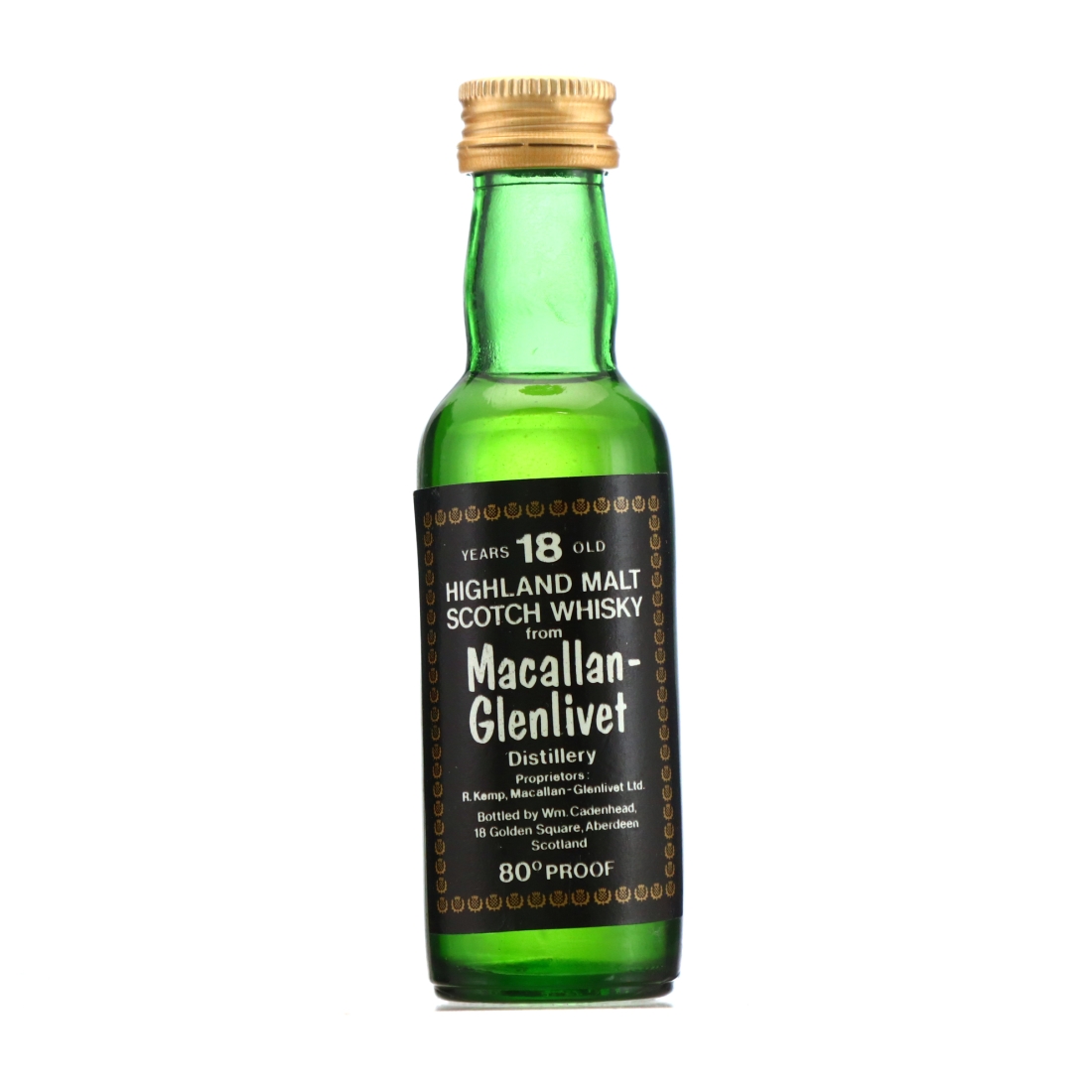 Macallan 18 Year Old Cadenhead's Miniature 1970s