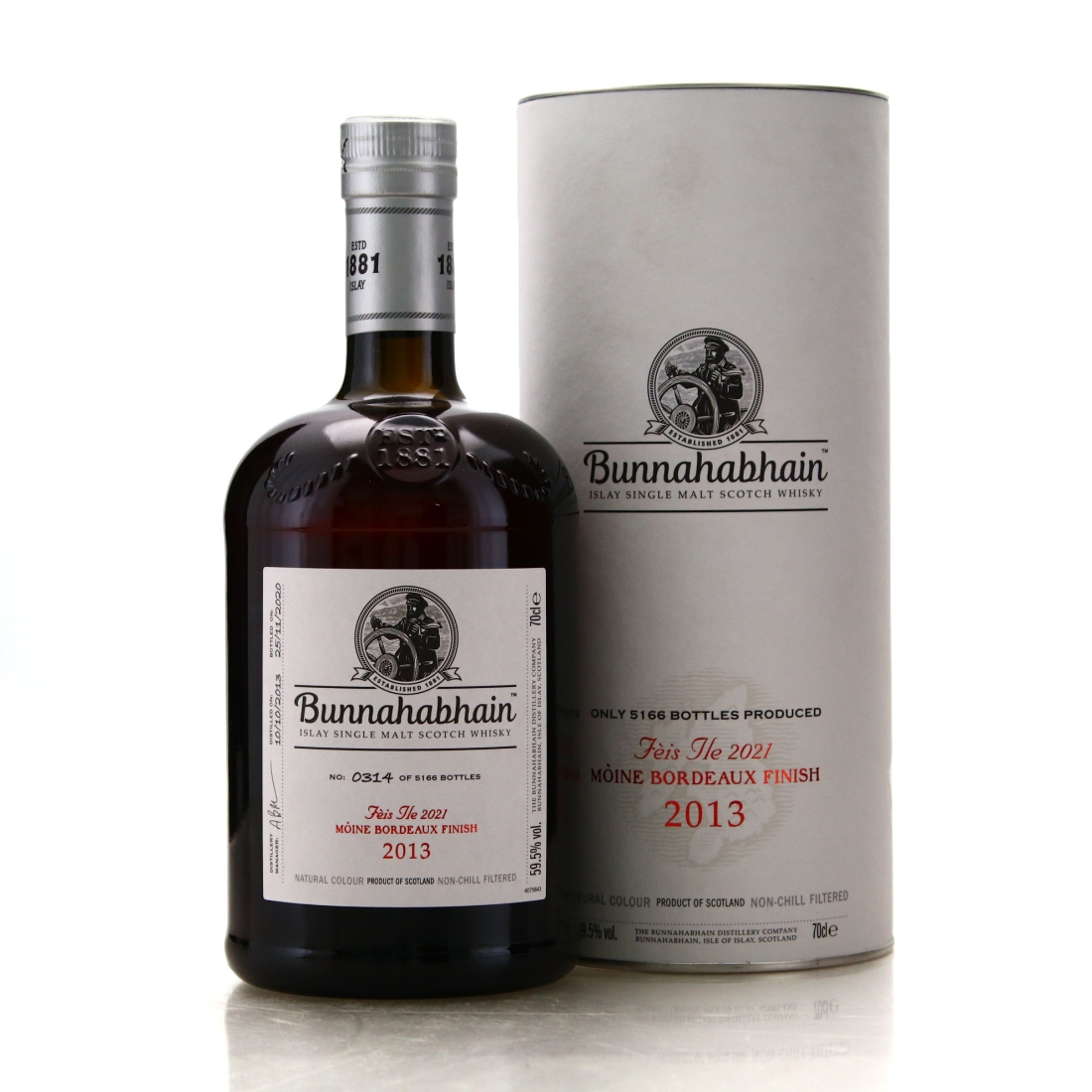 Bunnahabhain Moine 2013 Bordeaux Finish / Feis Ile 2021
