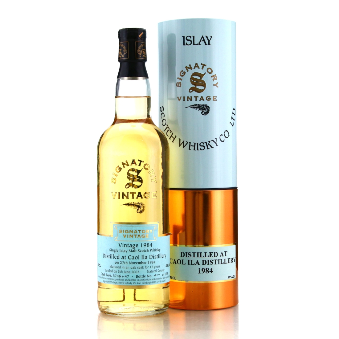 Caol Ila 1984 Signatory Vintage 17 Year Old