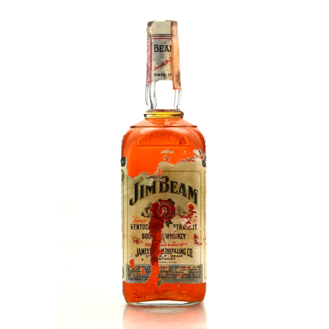 Jim Beam Kentucky Straight Bourbon 1973