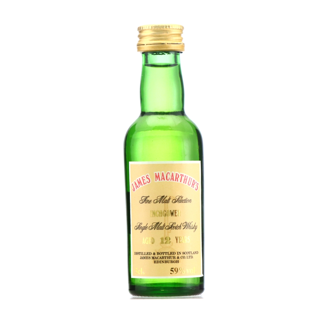 Inchgower 12 Year Old James MacArther's Cask Strength Miniature