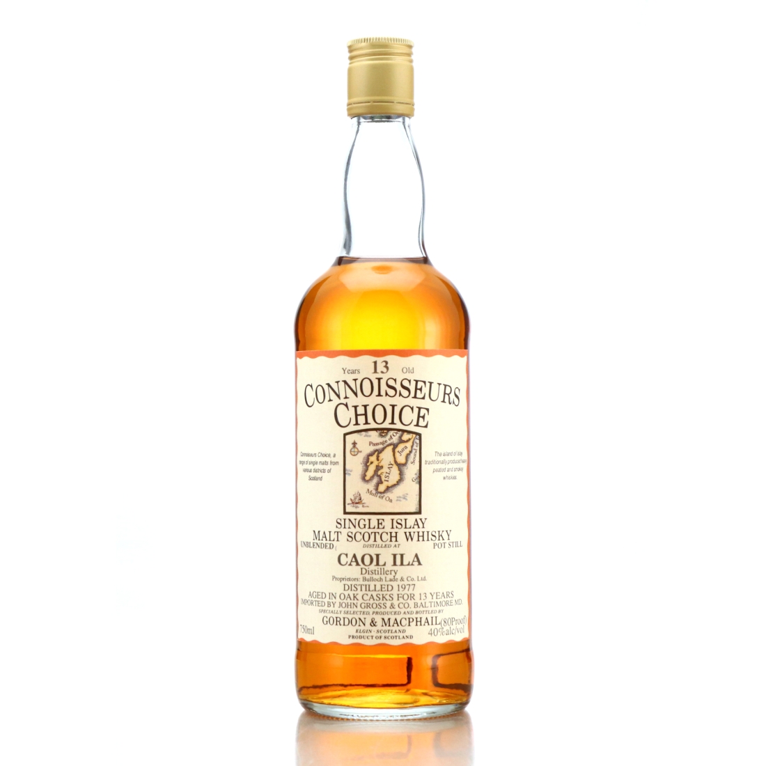 Caol Ila 1977 Gordon and MacPhail 13 Year Old / John Gross Import, US
