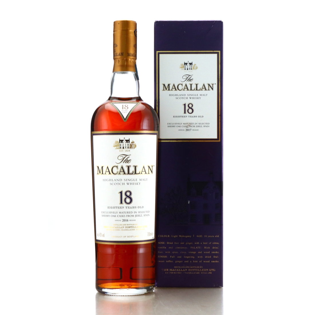 Macallan 18 Year Old 2016 Release