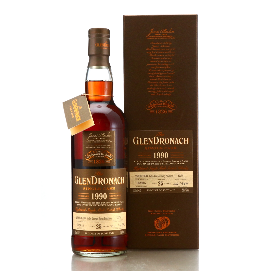 Glendronach 1990 Single PX Cask 25 Year Old #1375 / Batch 12