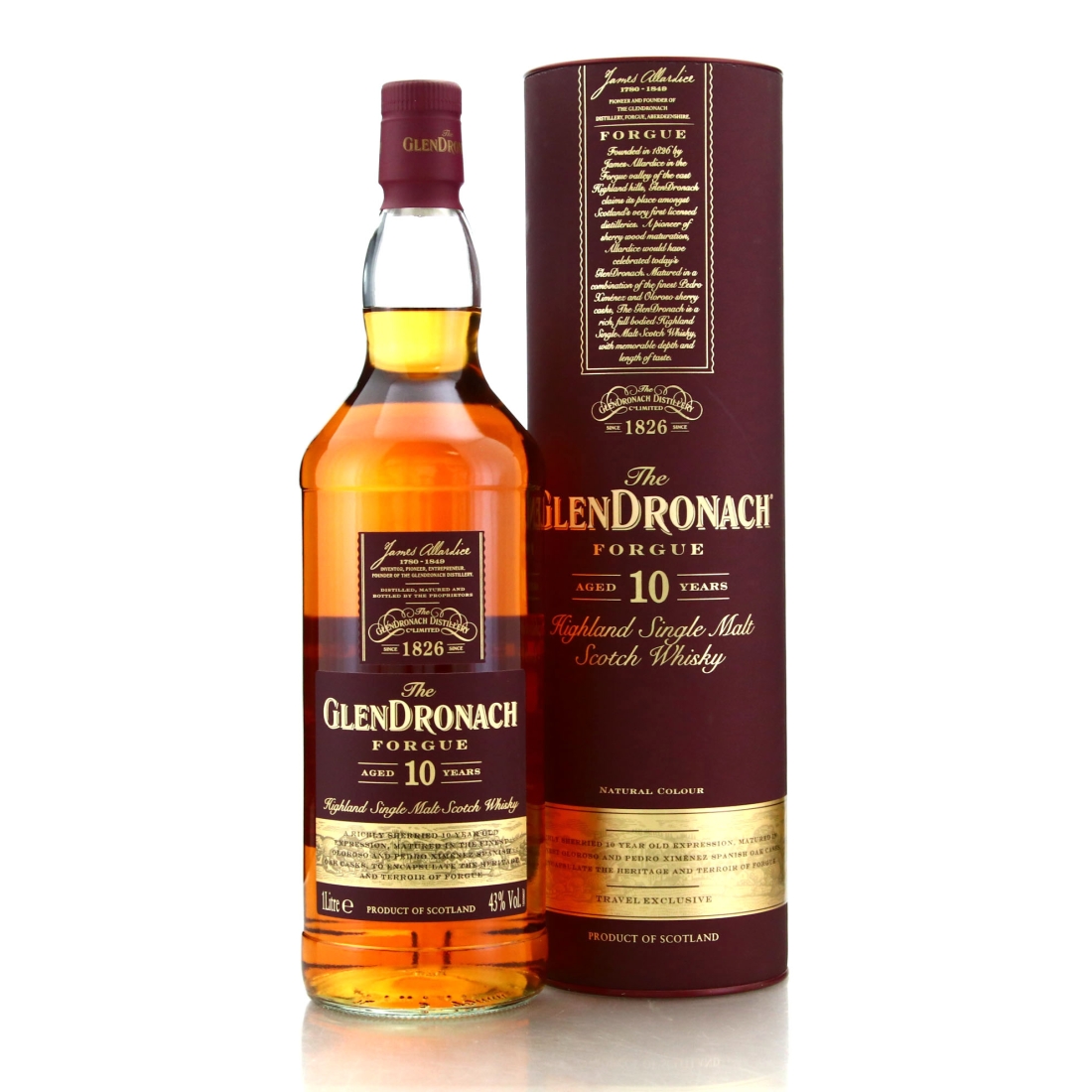 Glendronach 10 Year Old Forgue 1 Litre