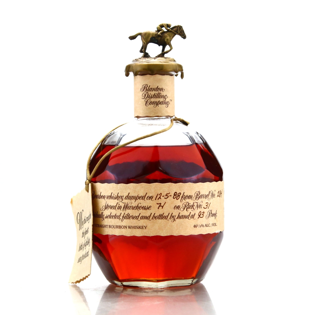 Blanton's Single Barrel dumped 1988