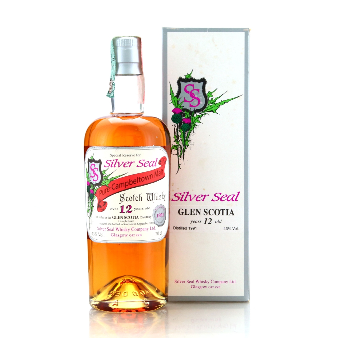 Glen Scotia 1991 Silver Seal 12 Year Old
